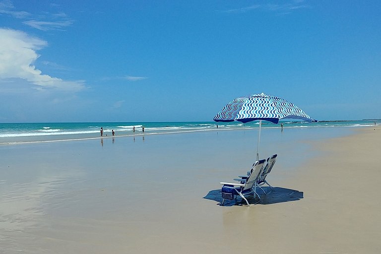 Frente Mar com Terraço Privativo e Pet Friendly