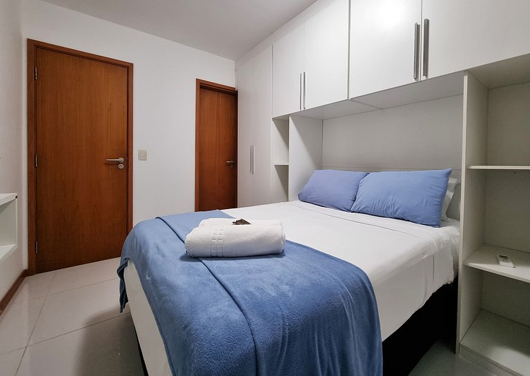 Apê c/ Ar, Wi-Fi, Piscina, Vista Mar e Garagem