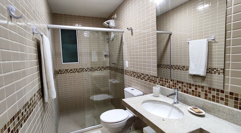 Apê p/ 7 Pessoas: Vista Mar, Piscina e Garagem