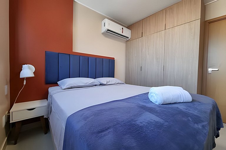 Lindo Estúdio com Jacuzzi, Sauna e Coworking