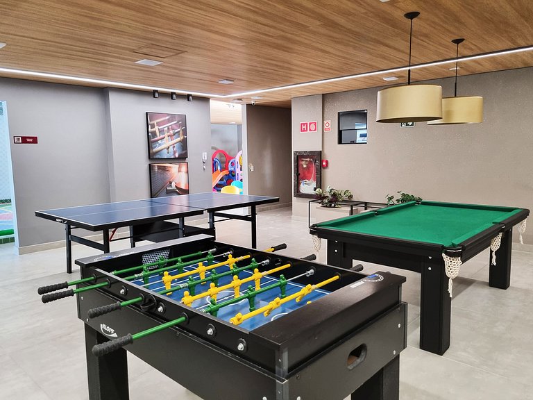 Estúdio Moderno Completo com Piscina e Lazer