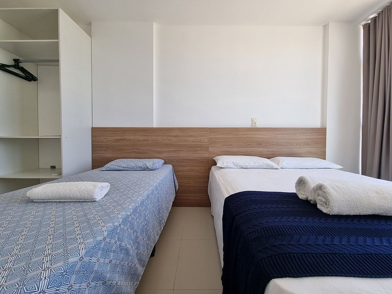 Conforto para Famílias: Vista Mar e 2 Vagas
