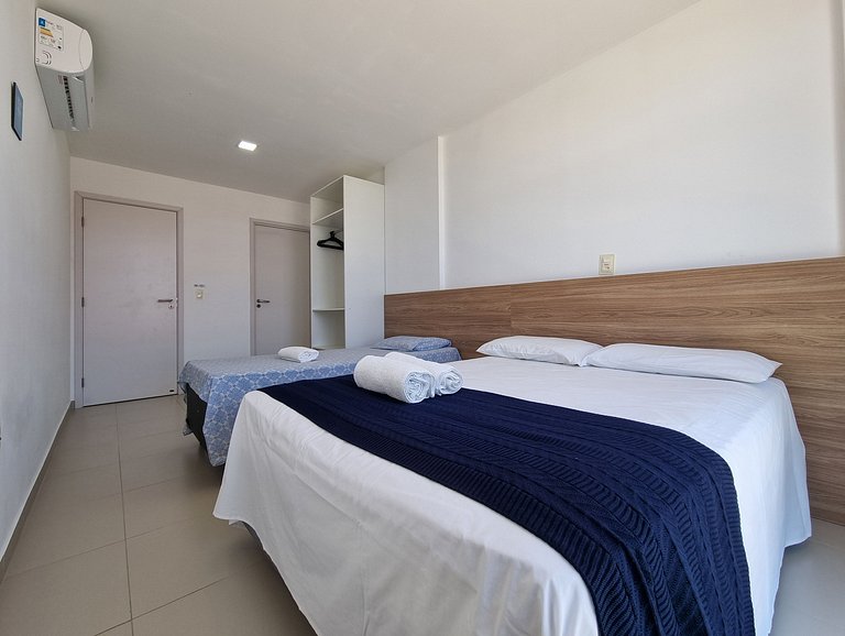 Conforto para Famílias: Vista Mar e 2 Vagas